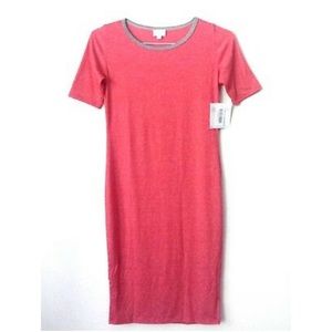Lularoe Julia Red marbled Dress